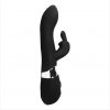 Silicone G-Spot Rabbit Vibrator Black